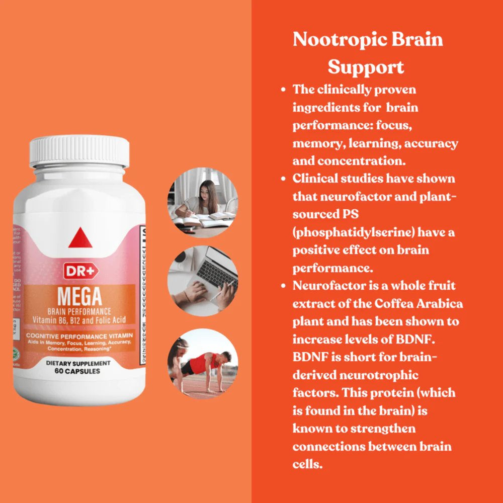 Neuro Brain Focus, Memory, Function, Clarity Nootropic Supplement | 2-Pack