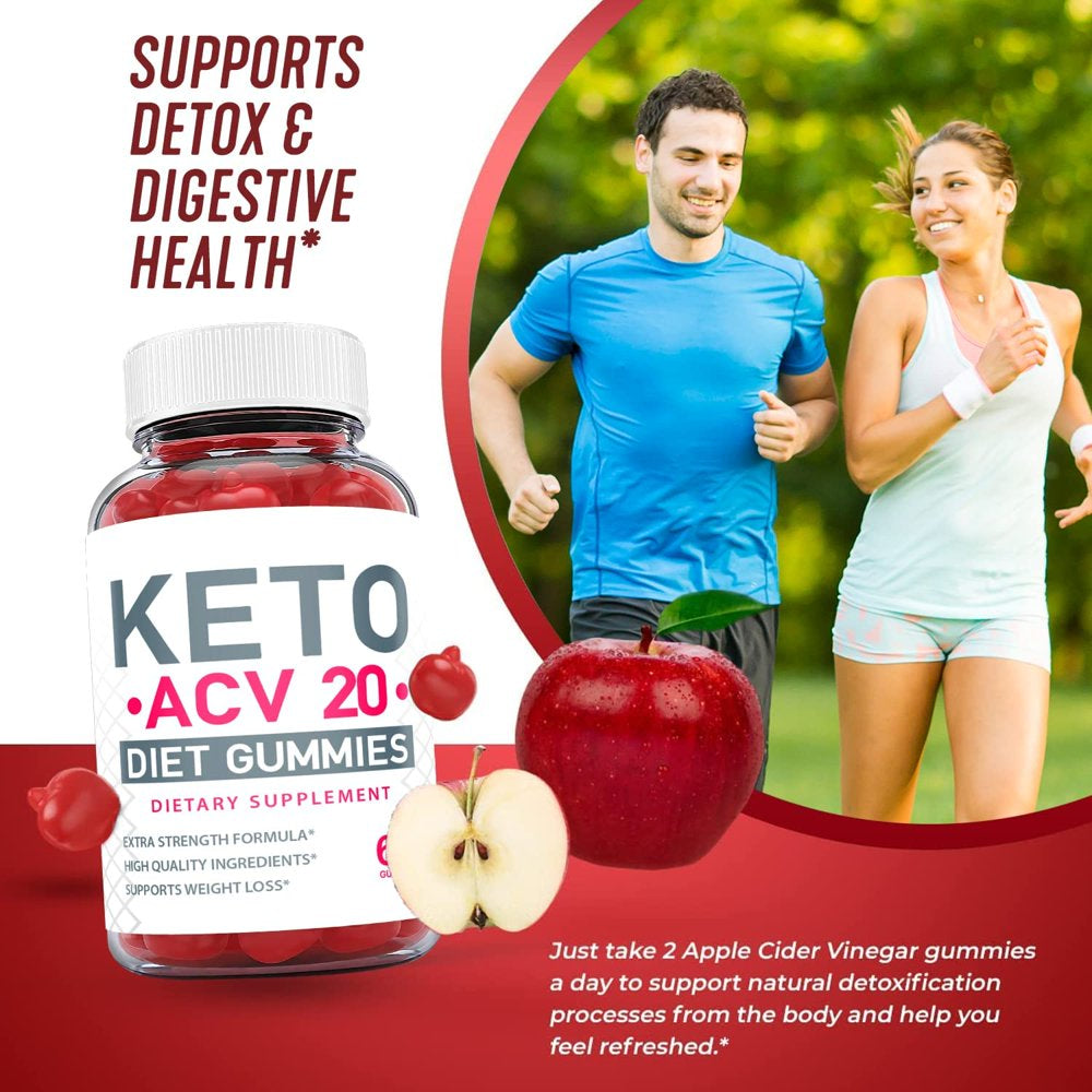 (3 Pack) Keto ACV 20 Gummies - Supplement for Weight Loss - Energy & Focus Boosting Dietary Supplements for Weight Management & Metabolism - Fat Burn - 180 Gummies