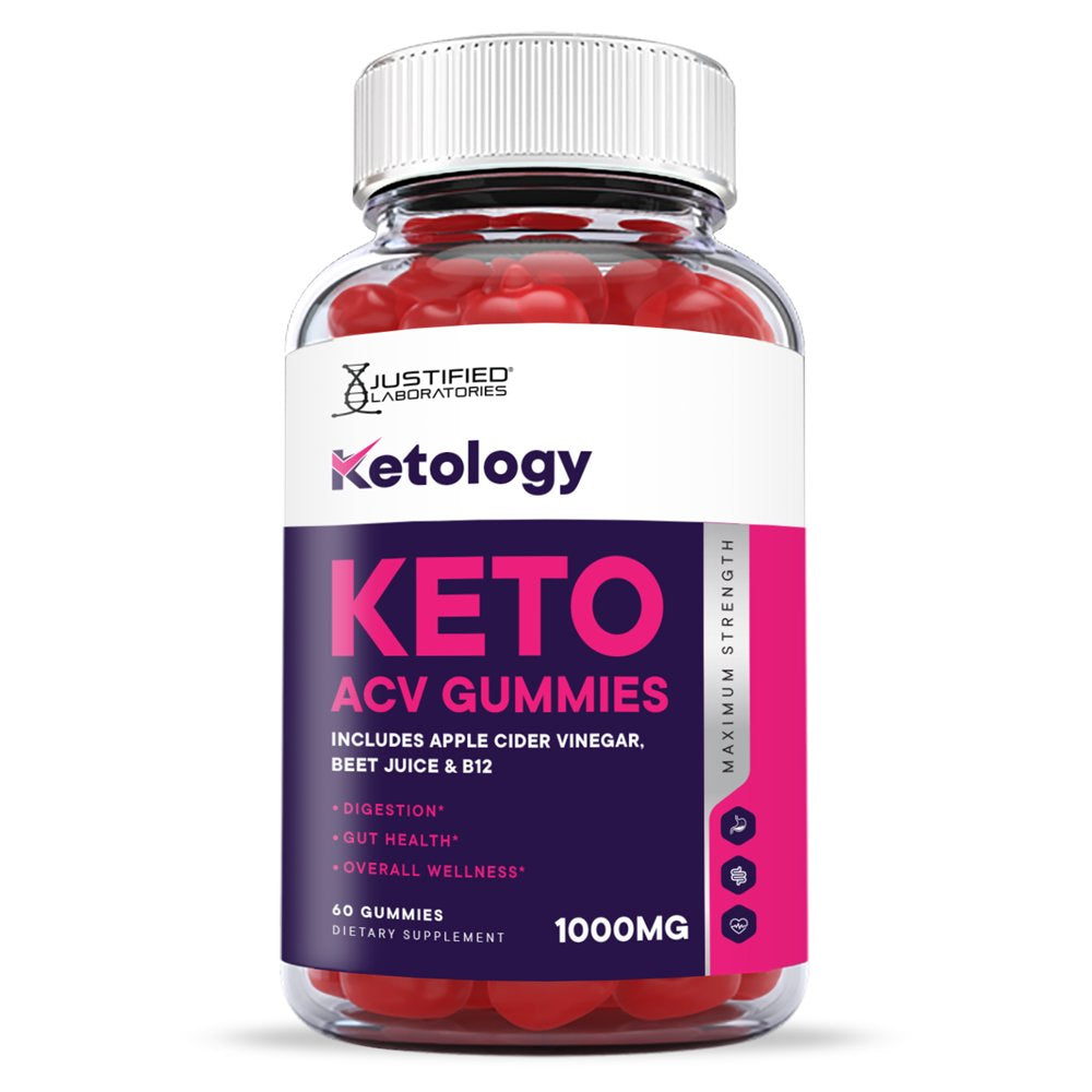 (5 Pack) Ketology Keto ACV Gummies 1000MG Dietary Supplement 300 Gummys