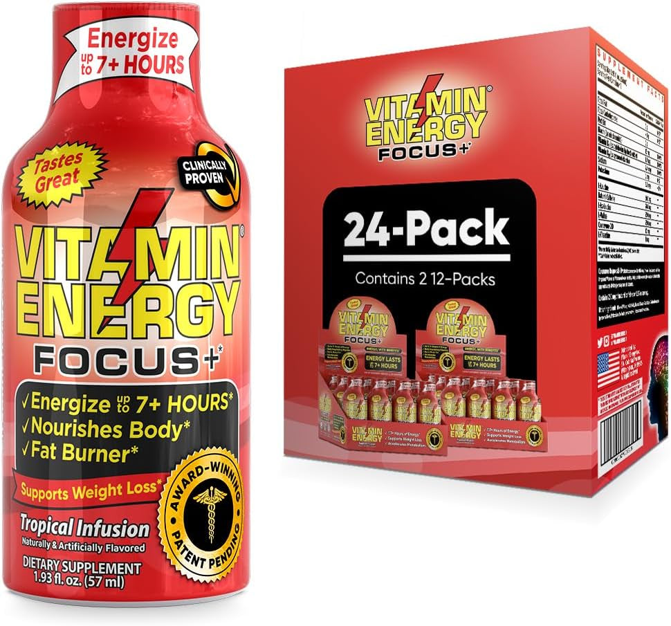 Vitamin Energy Mood+ and Focus Energy Drink Shot Bundle