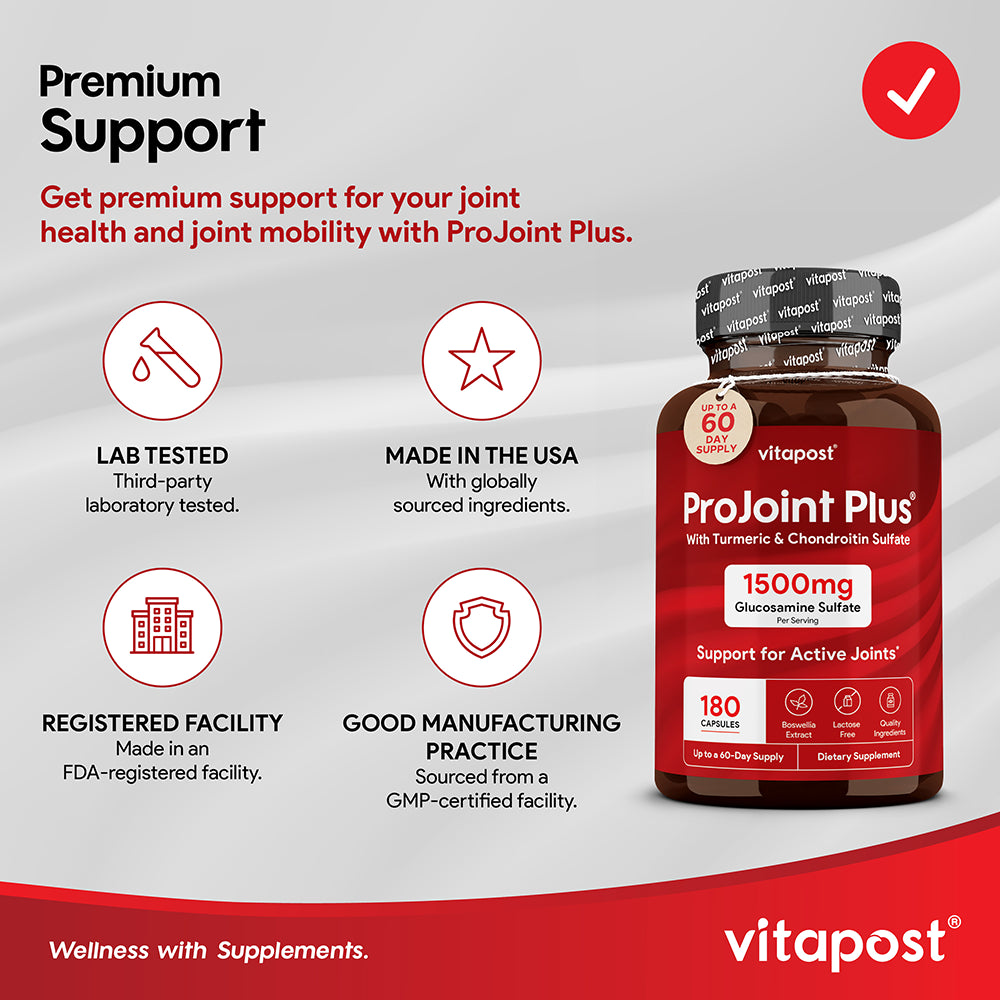 Vitapost Projoint plus Supplement Supports Joint and Cartilage Health - 60 Capsules