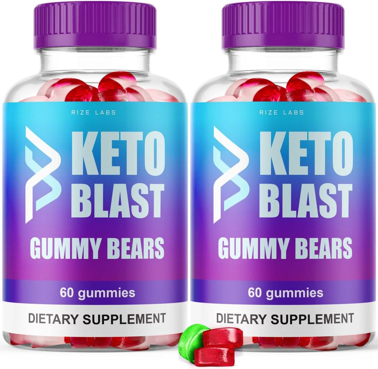 (2 Pack) Keto Blast ACV Gummy Bears Keto Blast ACV Gummies Advanced Formula (120 Gummies)