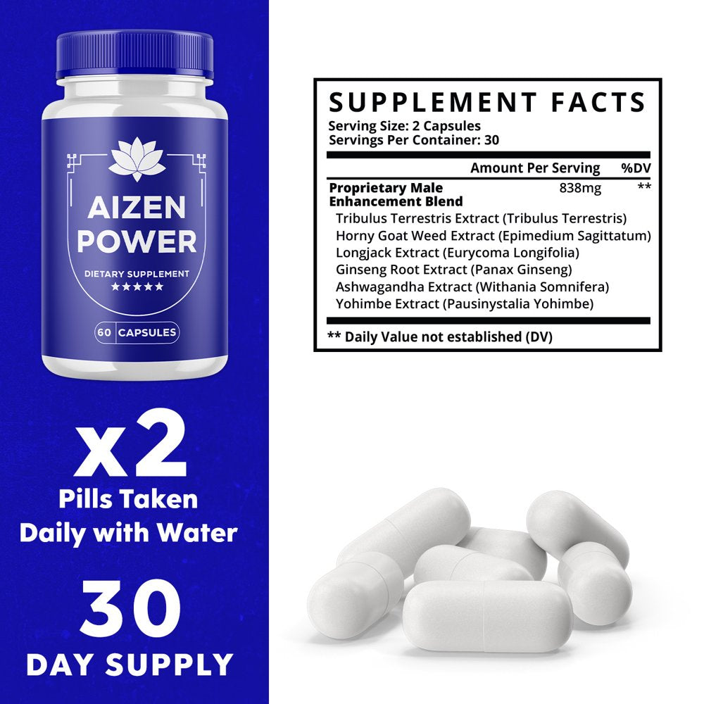 (1 Pack) Aizen Power - Dietary Supplement - 60 Capsules