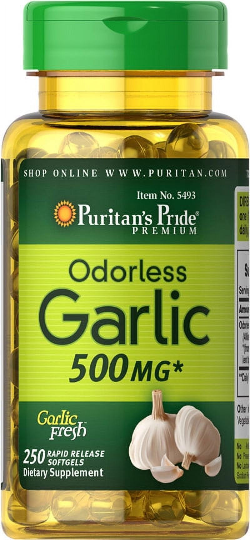 Puritan'S Pride Odorless Garlic 500 Mg