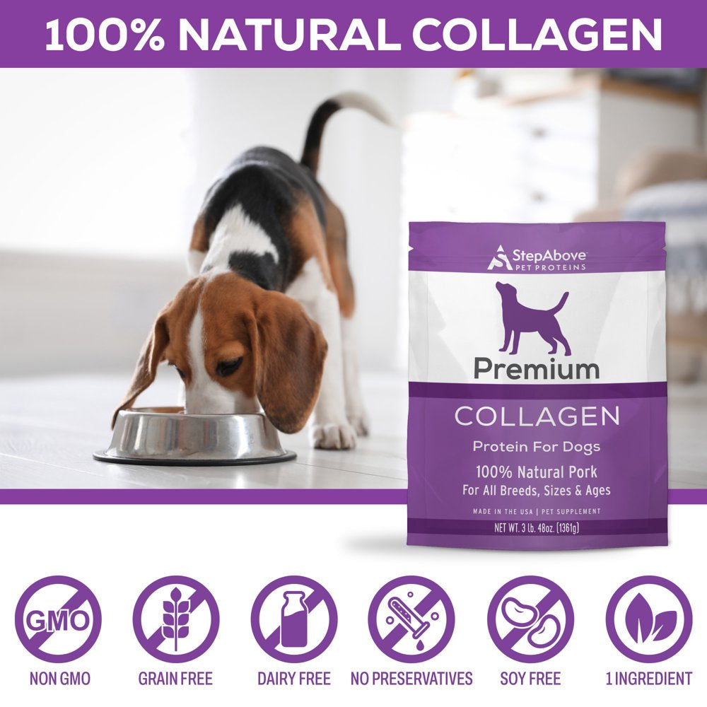 100% Collagen Protein for Dogs | Hip & Joint | Allergy Relief |Digestive Aid | Overall Health | 3 Lb