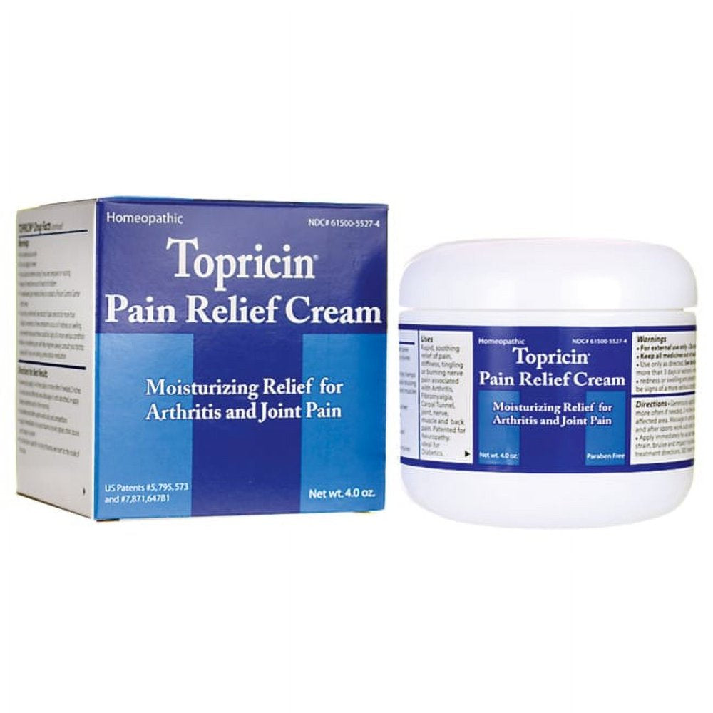 Topricin Pain Relief Cream, 4.0 Oz