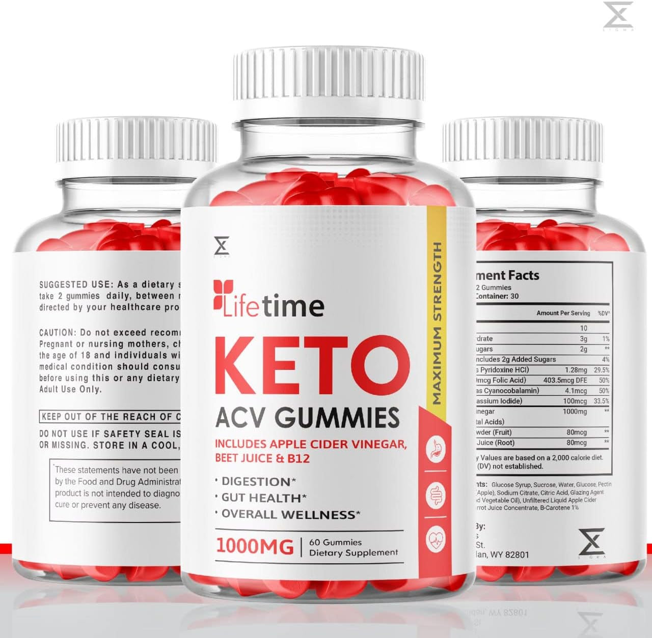 (5 Pack) Lifetime Keto plus ACV Gummies with Pomegranate Lifetime Keto plus ACV Gummies Advanced Life Time Keto Apple Cider Vinegar Gummy (300 Gummies)