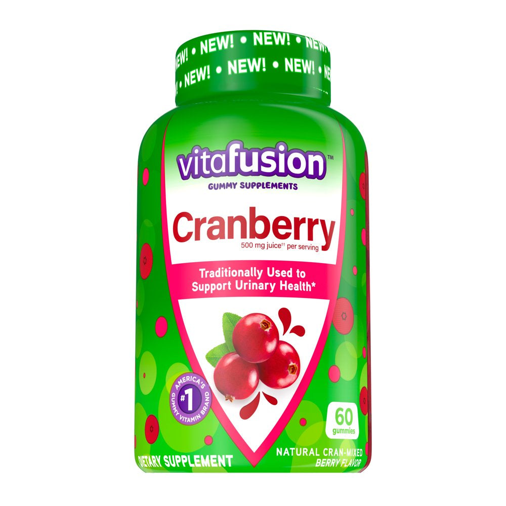 Vitafusion Cranberry Gummies for Women, 500Mg Cranberry Juice Concentrate per Serving, 60Ct