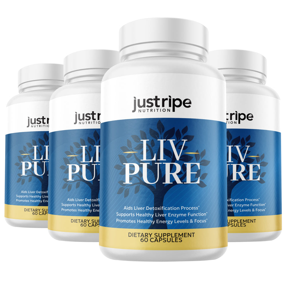 4 Pack Liv Pure Capsules for Liver Detox Support - Liv Pure Weight Loss Pills