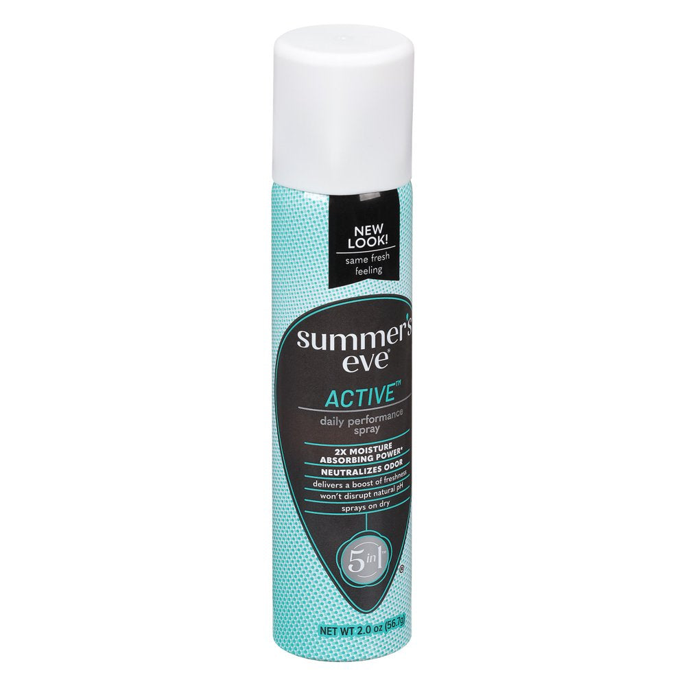 Summer’S Eve Active Daily Perfomance Feminine Spray, 2 Oz