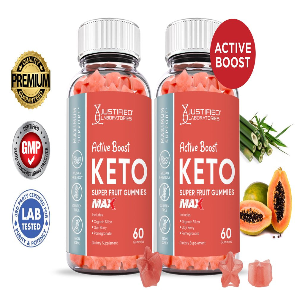 (2 Pack) Active Boost Keto Max Gummies Dietary Supplement 120 Gummys