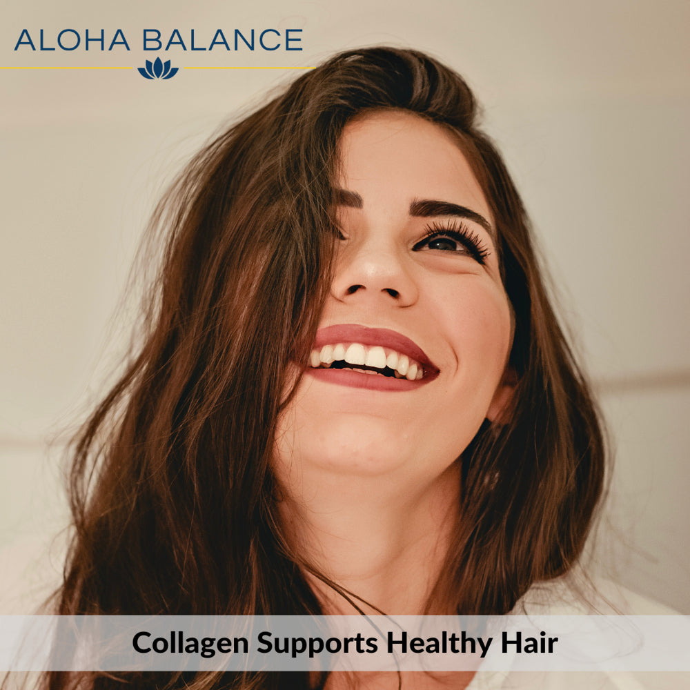 Collagen Type 1 & 3 - Youthful Skin & Healthy Hair - Natural Supplement by Aloha Balance