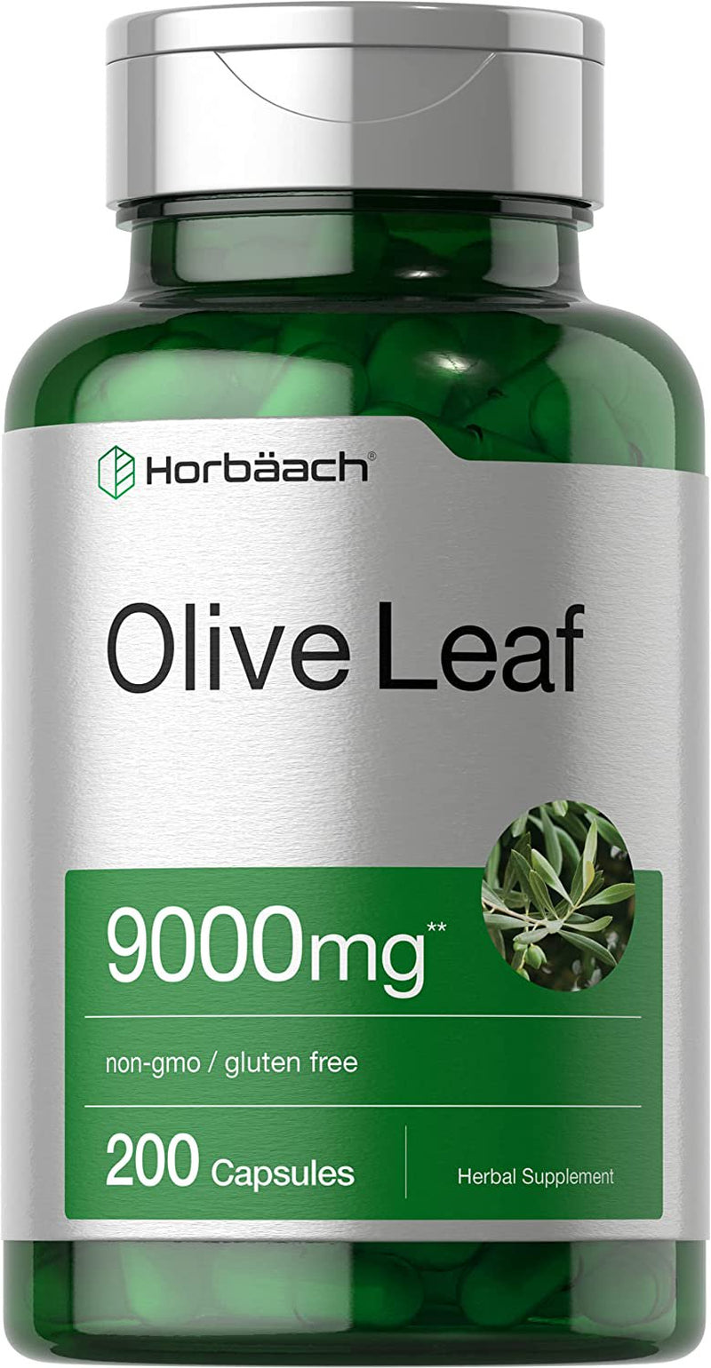 Olive Leaf Extract 9000Mg | 200 Capsules | by Horbaach