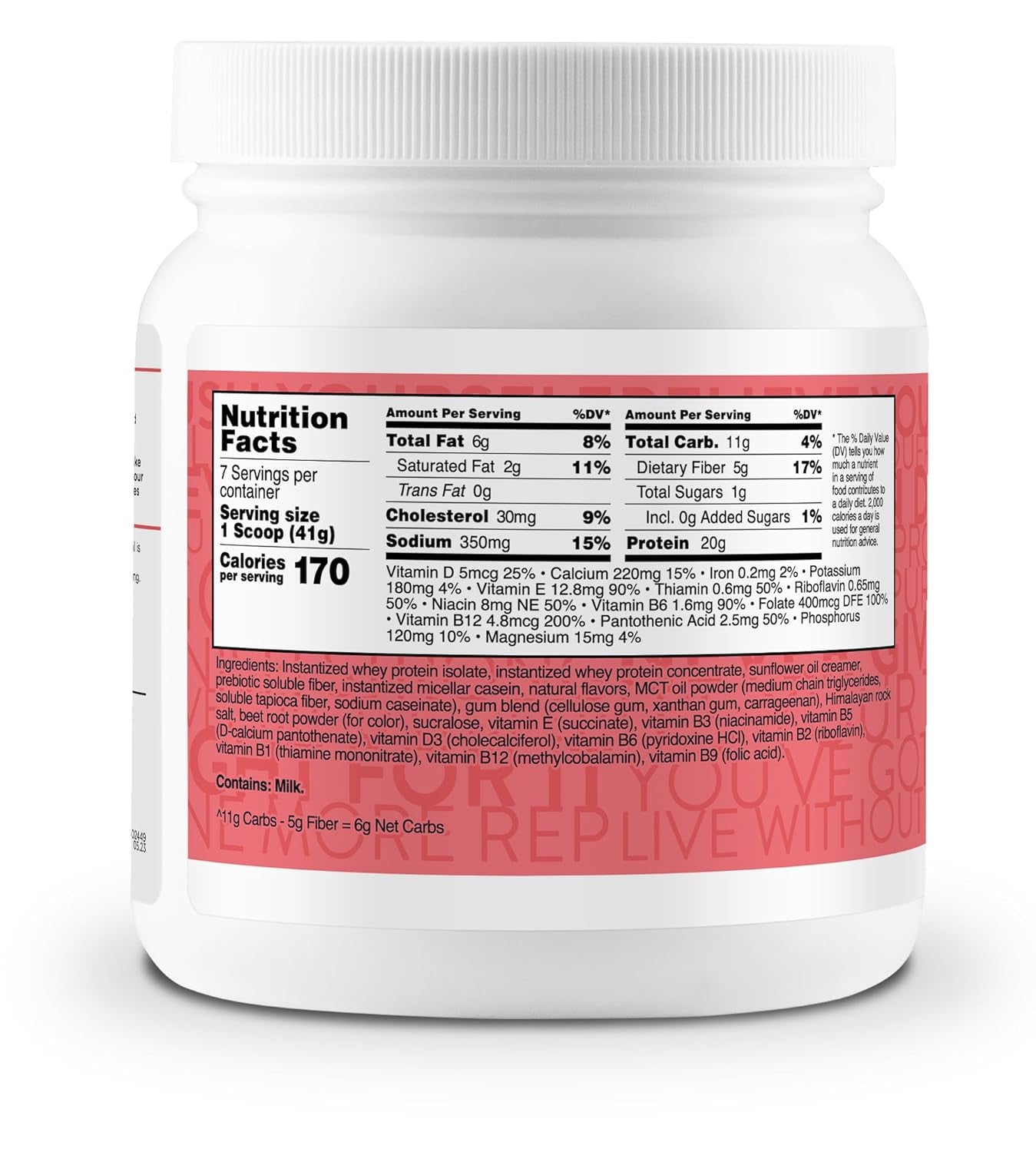 Transformhq Meal Replacement Shake Powder 7 Servings (Strawberry & Cream) - Gluten Free, Non-Gmo