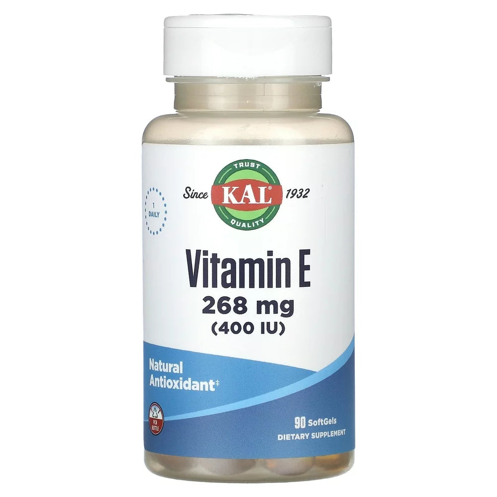 KAL Vitamin E, 268 Mg (400 IU), 90 Softgels