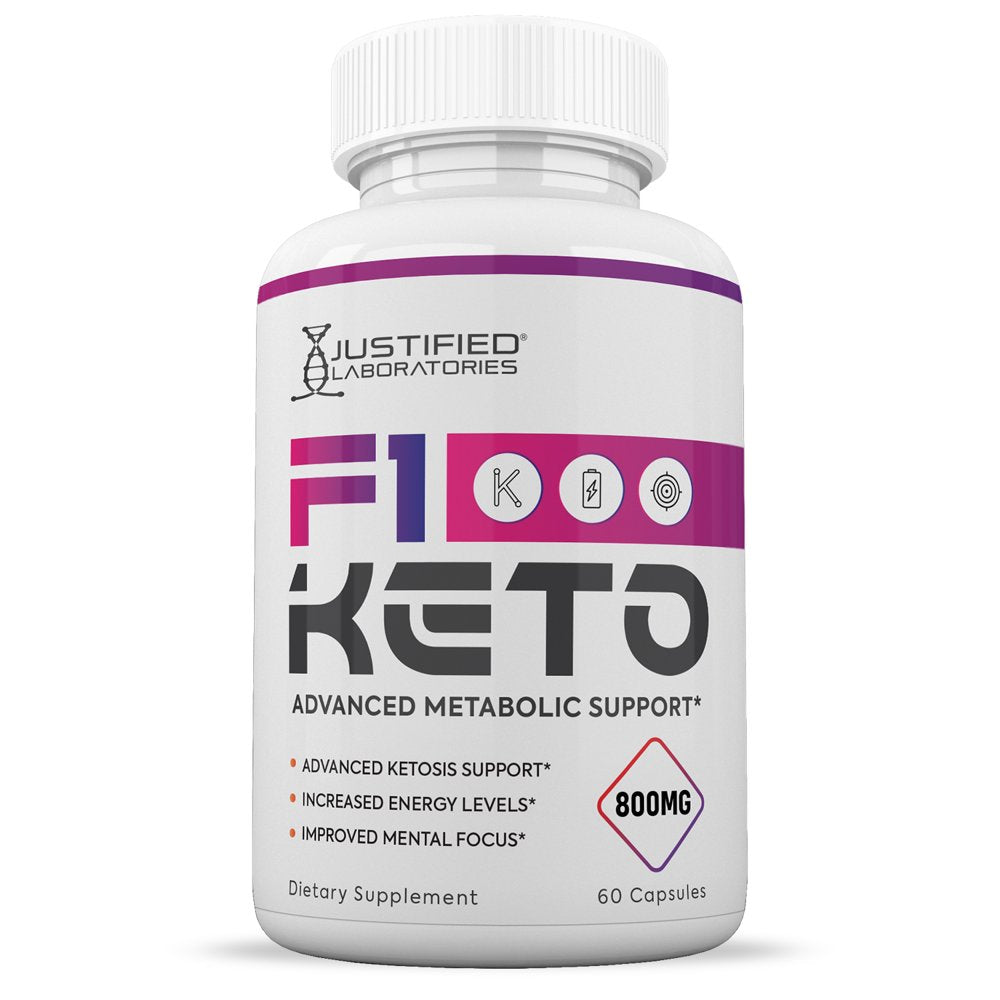 (3 Pack) Justified Laboratories F1 Keto Pills Gobhb Supplement 180 Capsules