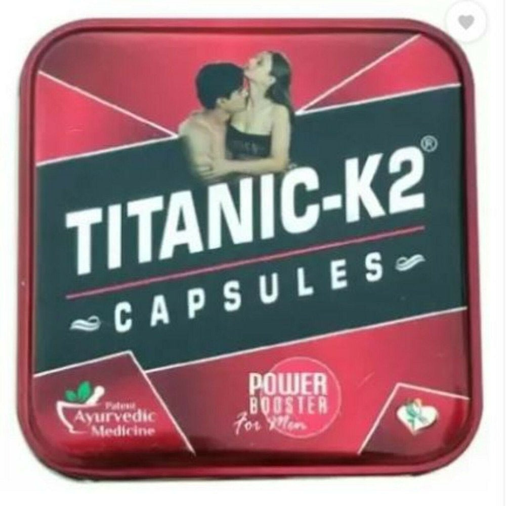 TITANIC-K2 Ayuevedic Power Booster Capsule Pack of 6 Capsules (1*6) FREE SHIPPIN