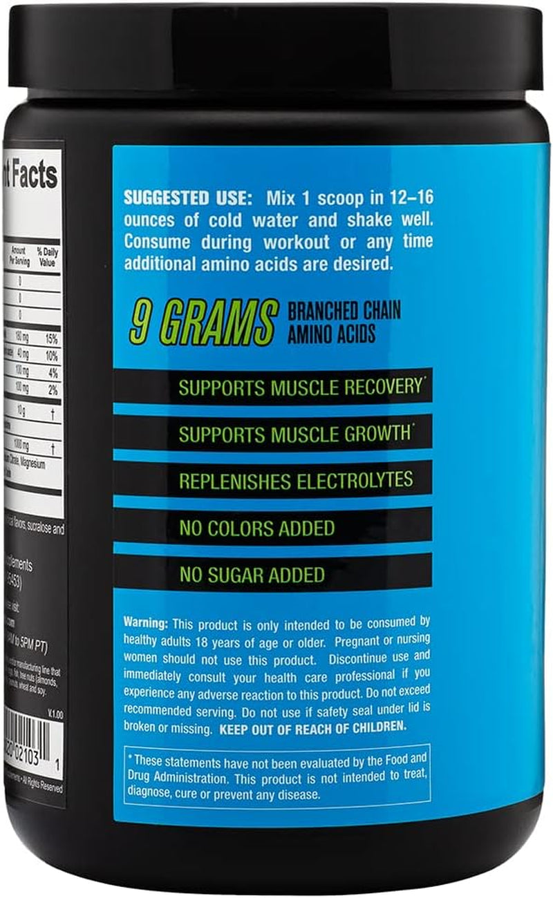 2Nd Nature Supplements – BCAA Honeydew, 30 Servings, 12.6 Oz – 9 G Branched Chain Amino Acids – Supports Muscle Growth, Recovery & Endurance – Replenishes Electrolytes – No Sugars or Colors Added