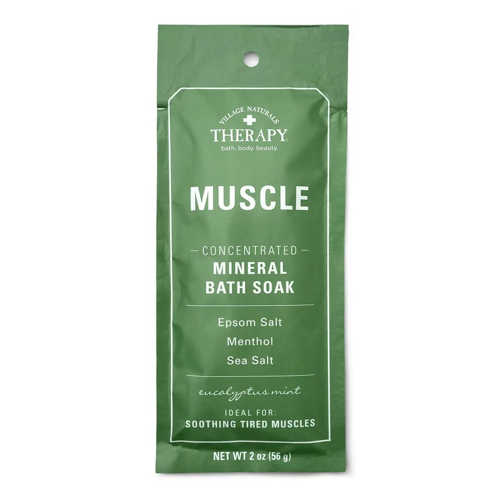 Village Naturals Therapy Muscle Relief Concentrated Mineral Bath Soak, 2 Oz