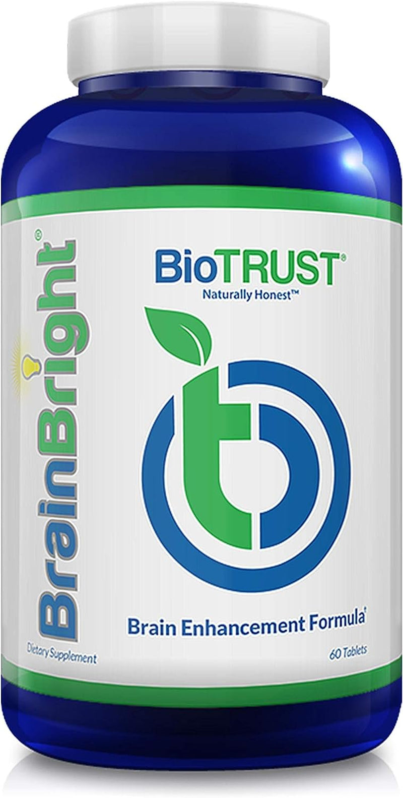 Biotrust Brain Bright for Cognitive Function and Mental Focus, Supports Productivity, Vitamin B, Creativity and Mental Clarity, No Caffeine, Stimulant-Free (30 Servings)