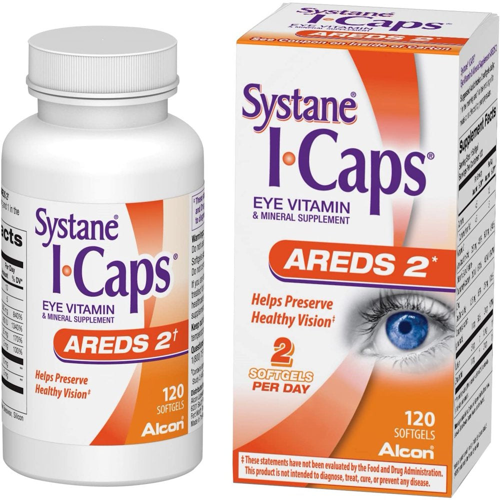 ICAPS AREDS2 Eye Vitamin Softgels 1 120 Each - (Pack of 4)