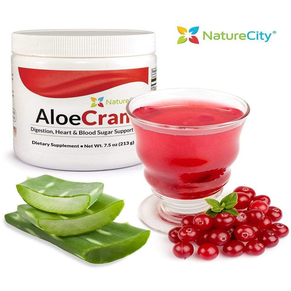 Aloecran - Aloe Vera Cranberry Sugar Free Drink Mix - 500Mg of Pacran Cranberry Extract - Keto Friendly by Naturecity