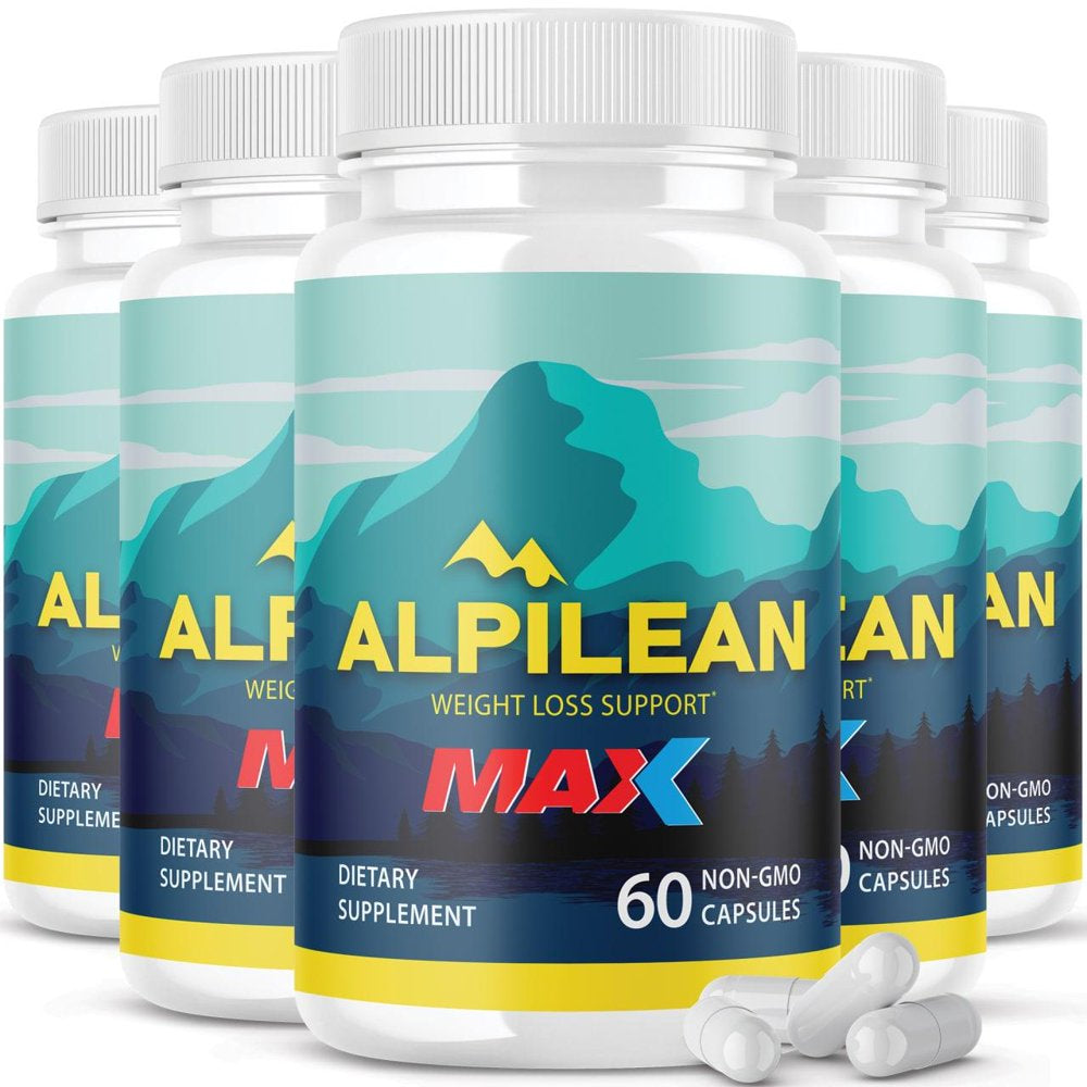 (5 Pack) Alpilean Max Pills - Official Formula - Alpilean Max Supplement Pills (300 Capsules)