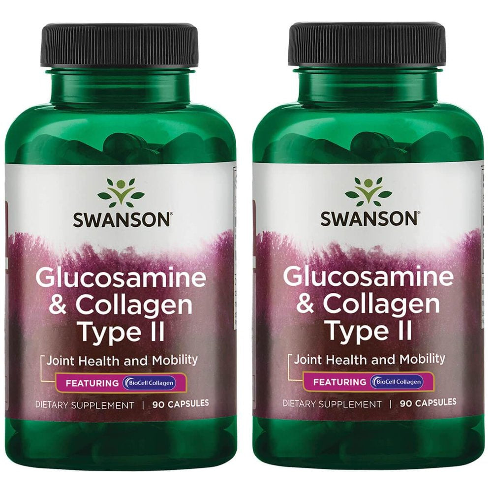 Swanson Glucosamine & Collagen Type Ii - Featuring Biocell Collagen 2 Pack