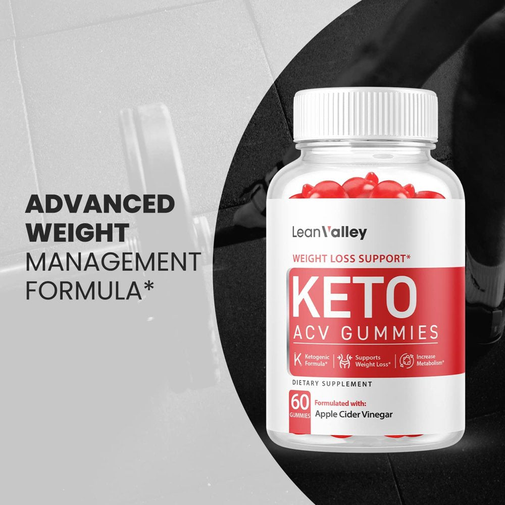 (5 Pack) Lean Valley Keto ACV Gummies - Supplement for Weight Loss - Energy & Focus Boosting Dietary Supplements for Weight Management & Metabolism - Fat Burn - 300 Gummies