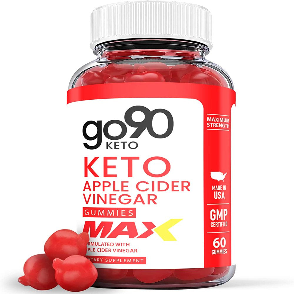 (1 Pack) Go90 Max Keto ACV Gummies - Supplement for Weight Loss - Energy & Focus Boosting Dietary Supplements for Weight Management & Metabolism - Fat Burn - 60 Gummies