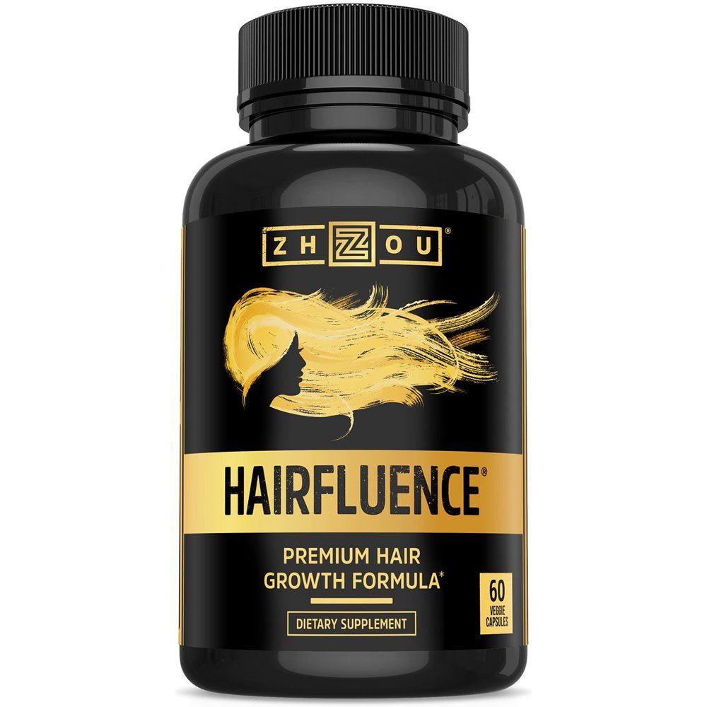 HAIRFLUENCE - Hair Growth Formula for Longer, Stronger, Healthier Hair - Scientifically Formulated with Biotin, Keratin, Bamboo & More! - for All Hair Types - Veggie Capsules