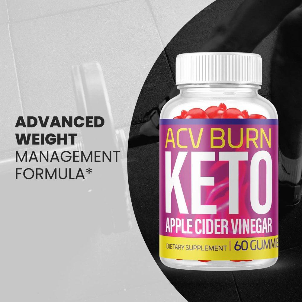 (1 Pack) ACV Burn Keto Gummies - Supplement for Weight Loss - Energy & Focus Boosting Dietary Supplements for Weight Management & Metabolism - Fat Burn - 60 Gummies