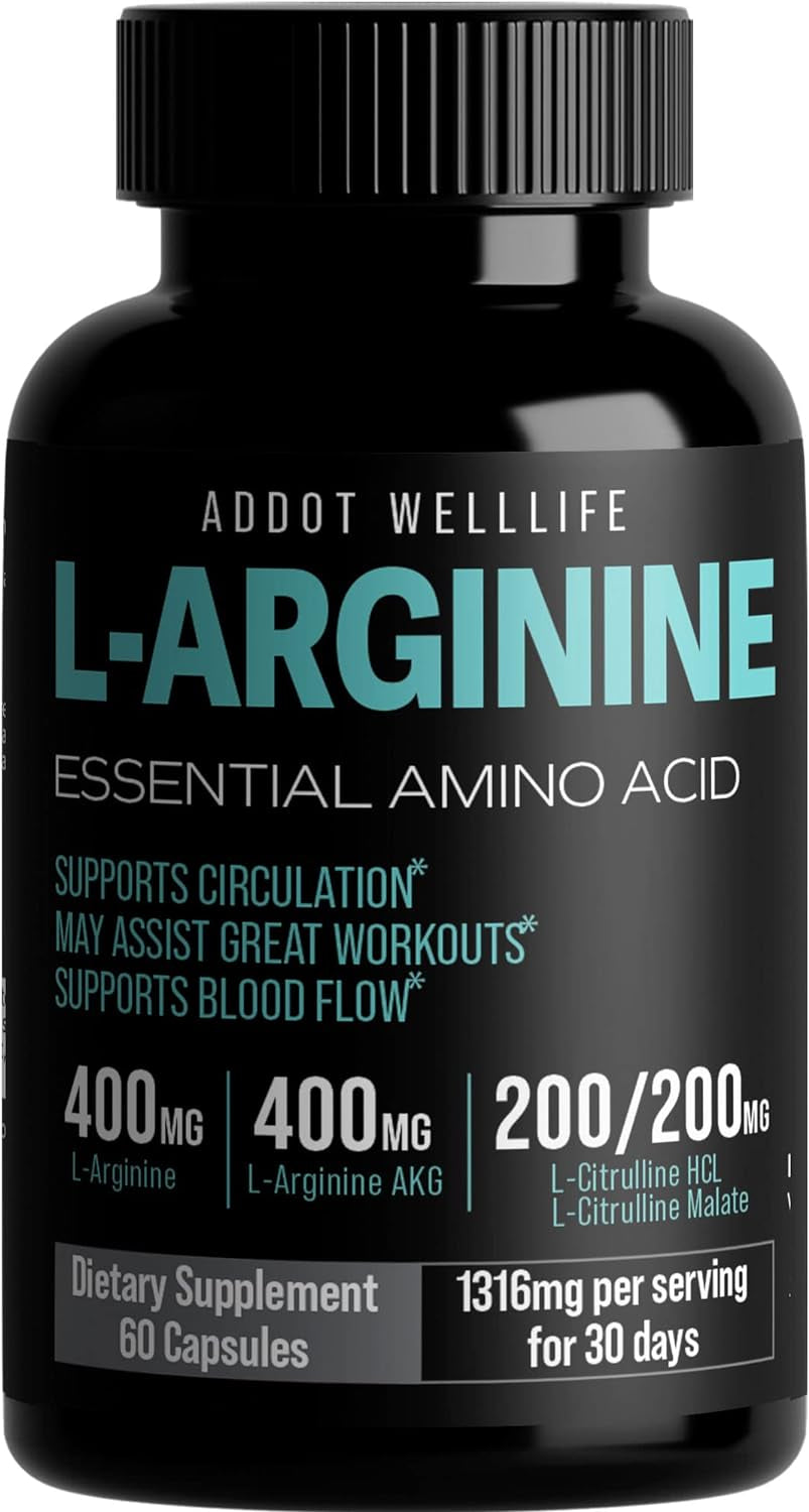 Unlock Your Peak Performance with L-Arginine Complete - Boost Energy, Endurance, and Muscle Growth with Nitric Oxide Supplement for Men'S Health