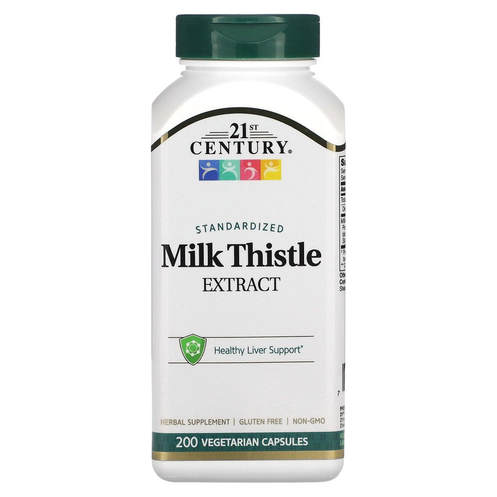 21St Century Standardized Milk Thistle Extract, 200 Vegetarian Capsules