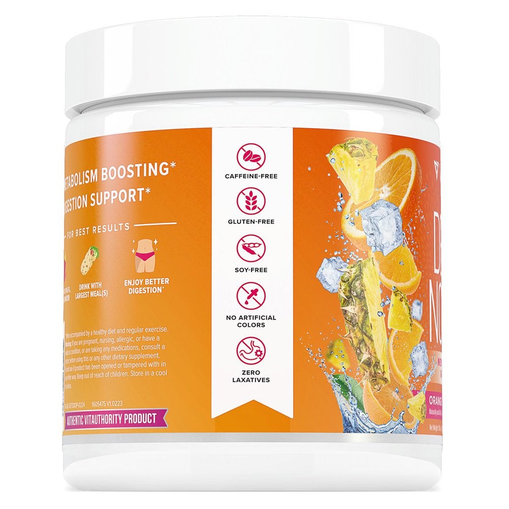 Detox Nourish Detox Cleanse Weight Loss Powder: Natural Digestive Enzyme Supplement with Apple Cider Vinegar to Support Healthy Weight Loss for Women and Men and Bloating Relief, Orange Pineapple, 50