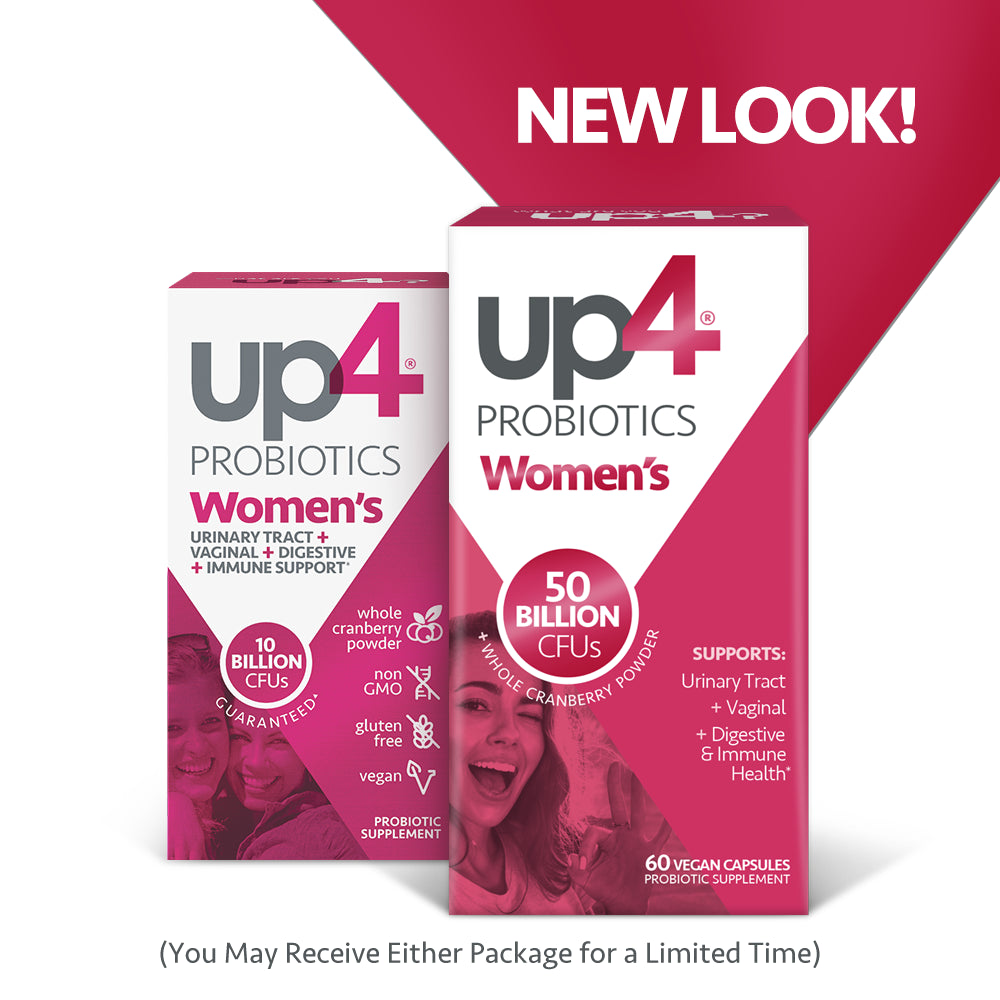 UP4 Women'S Probiotic with Organic Cranberry Dietary Supplement Capsules, 60 Ct