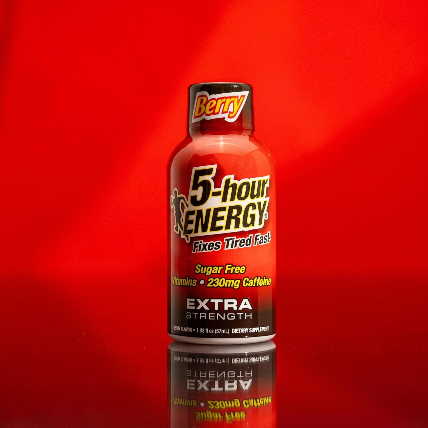 5-Hour ENERGY Extra Strength Energy Shot | Berry Flavor | 1.93 Oz. | 24 Count | Sugar-Free & Zero Calories | B-Vitamins & Amino Acids | 230Mg Caffeinated Energy Shot | Dietary Supplement