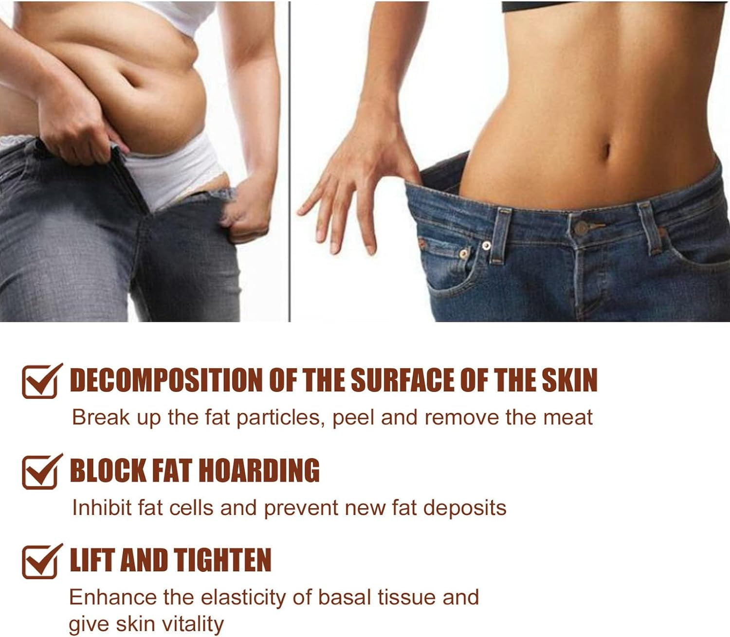 Zjchao Hot Ginger Compress Powder, Tummy and Thighs Tightening Lazy Shaping Belly and Powder Body Mask, for Belly Leg 30G