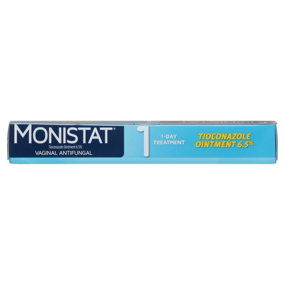 Monistat 1 Day Yeast Infection Treatment for Women, 1 Tioconazole Ointment Applicator