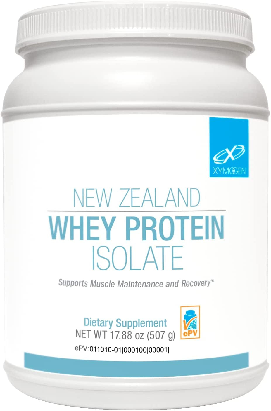 XYMOGEN New Zealand Whey Protein Isolate - Whey Protein Powder - Easily Digested Protein to Support Muscle Maintenance + Post Workout Recovery (17.88 Oz)