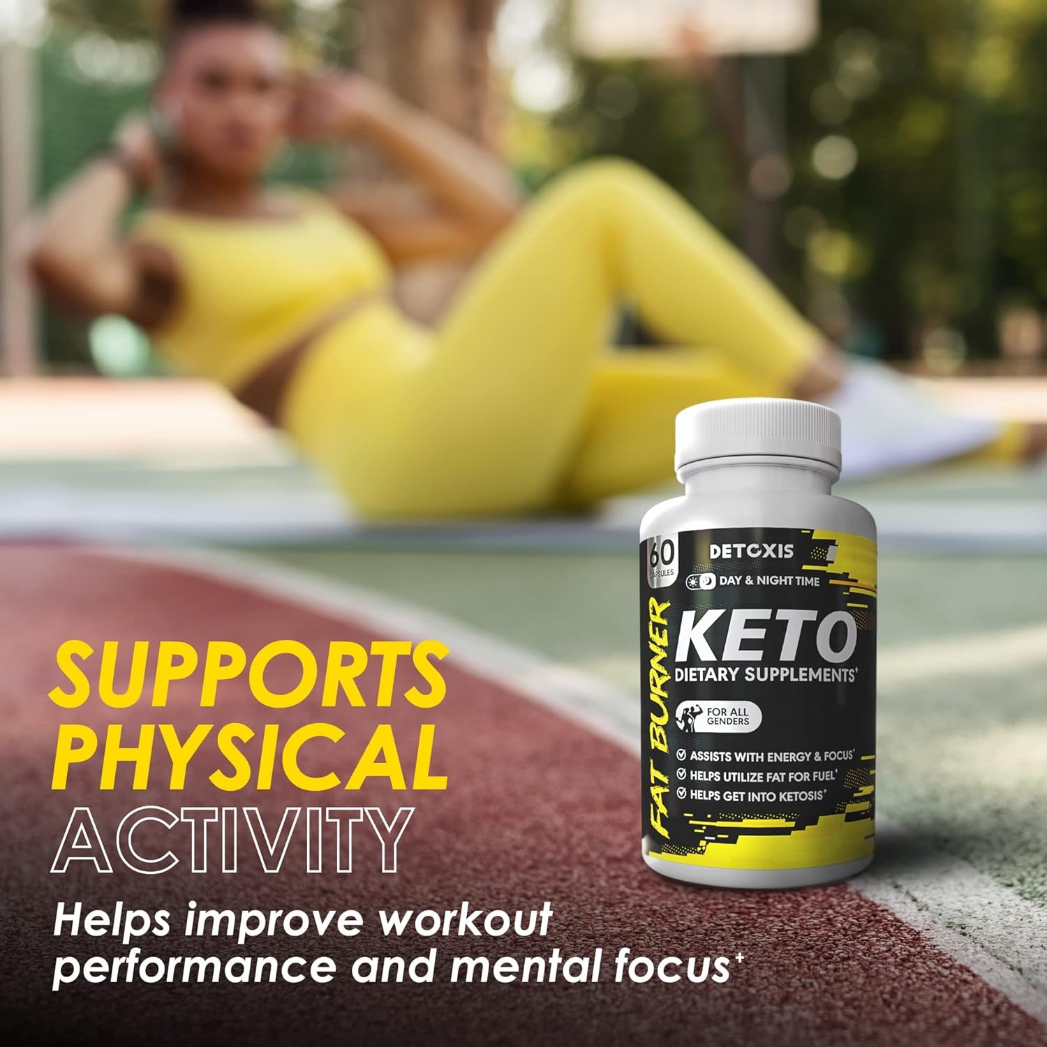 Keto Pills - 60 Ketogenic Diet Support Capsules - Keto Weight Management - Increase Energy and Focus - Advanced Keto Supplements for Men and Women - Day and Night Keto Diet Pills