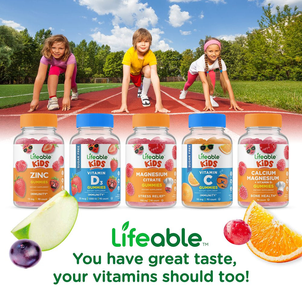 Lifeable Sugar Free Multivitamin for Kids - 90 Gummies