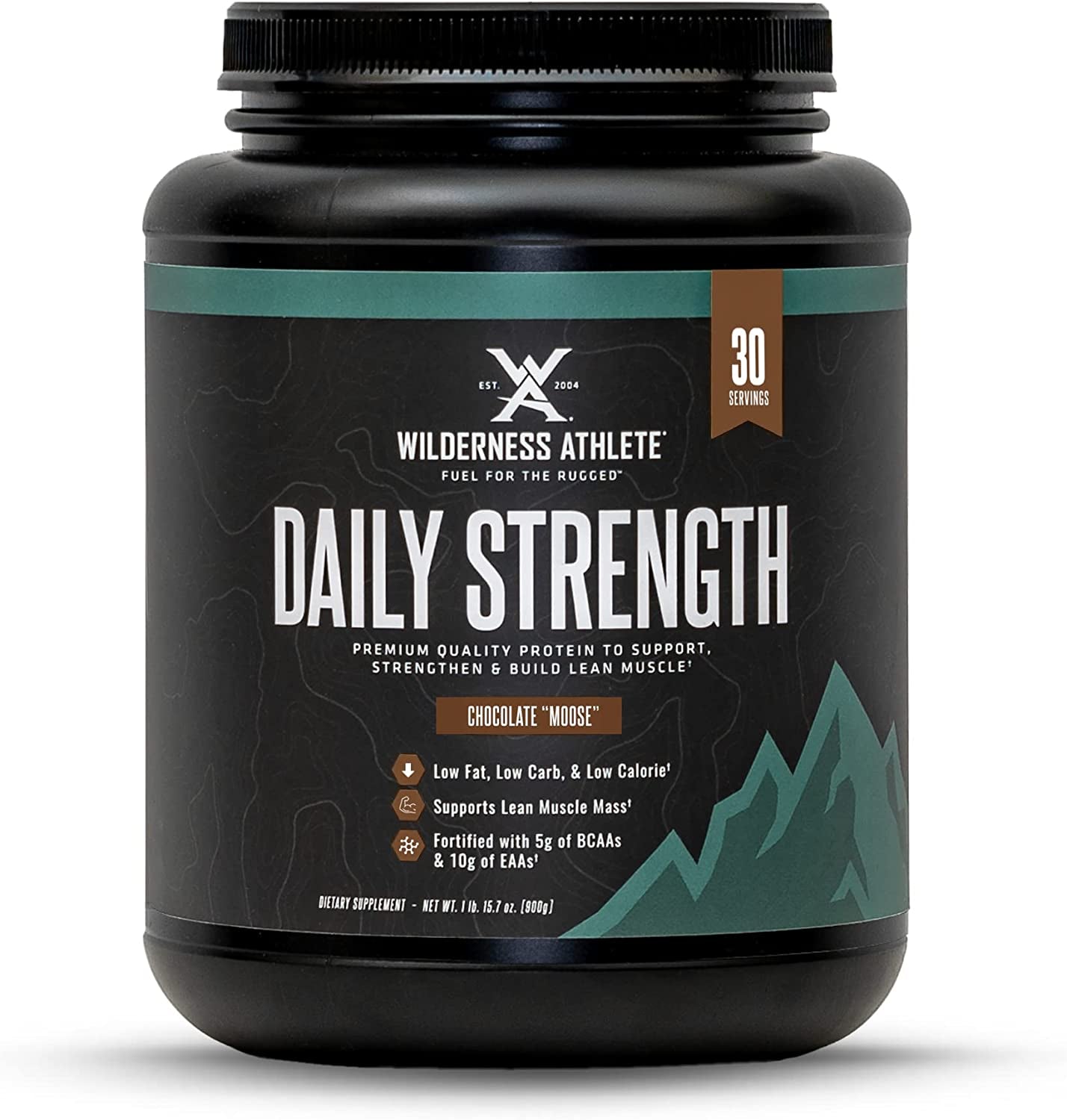 Wilderness Athlete - Daily Strength Premium Protein | Whey Protein Powder for Women & Men - Best Protein Powder for Lean Muscle - Clean Protein Powder with Whey Protein Isolate (Chocolate Moose)