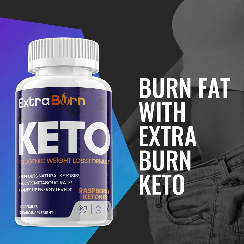 (3 Pack) Extra Burn Keto - Supplement for Weight Loss - Energy & Focus Boosting Dietary Supplements for Weight Management & Metabolism - Advanced Fat Burn Raspberry Ketones Pills - 180 Capsules