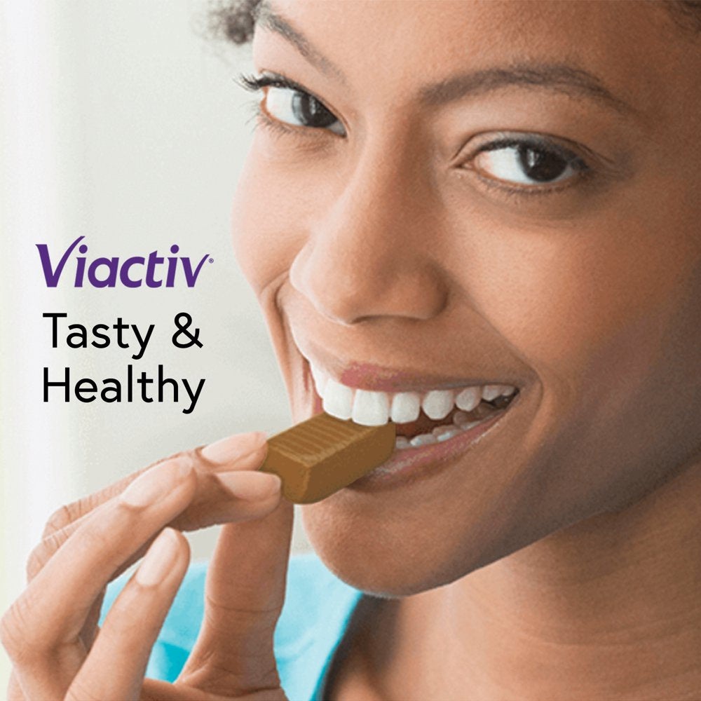 Viactiv Calcium + Vitamin D Supplement Soft Chews, Caramel, 100-Count