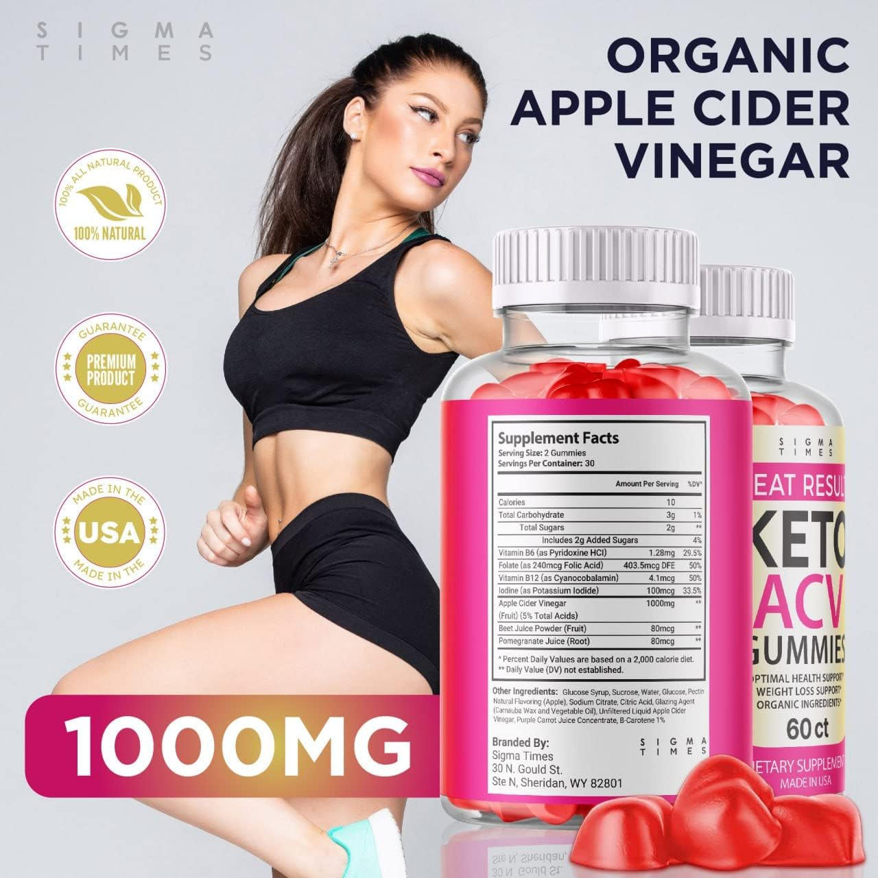 (3 Pack) Great Results Keto ACV Gummies Great Results Apple Cider Vinegar Advanced Weight Loss Keto ACV Gummies (180 Gummies)