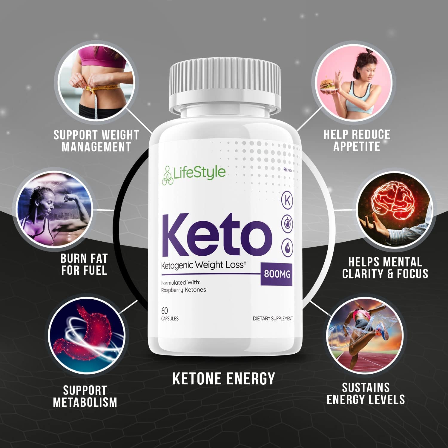 Lifestyle Keto Pills Life Style Ketogenic (60 Capsules)