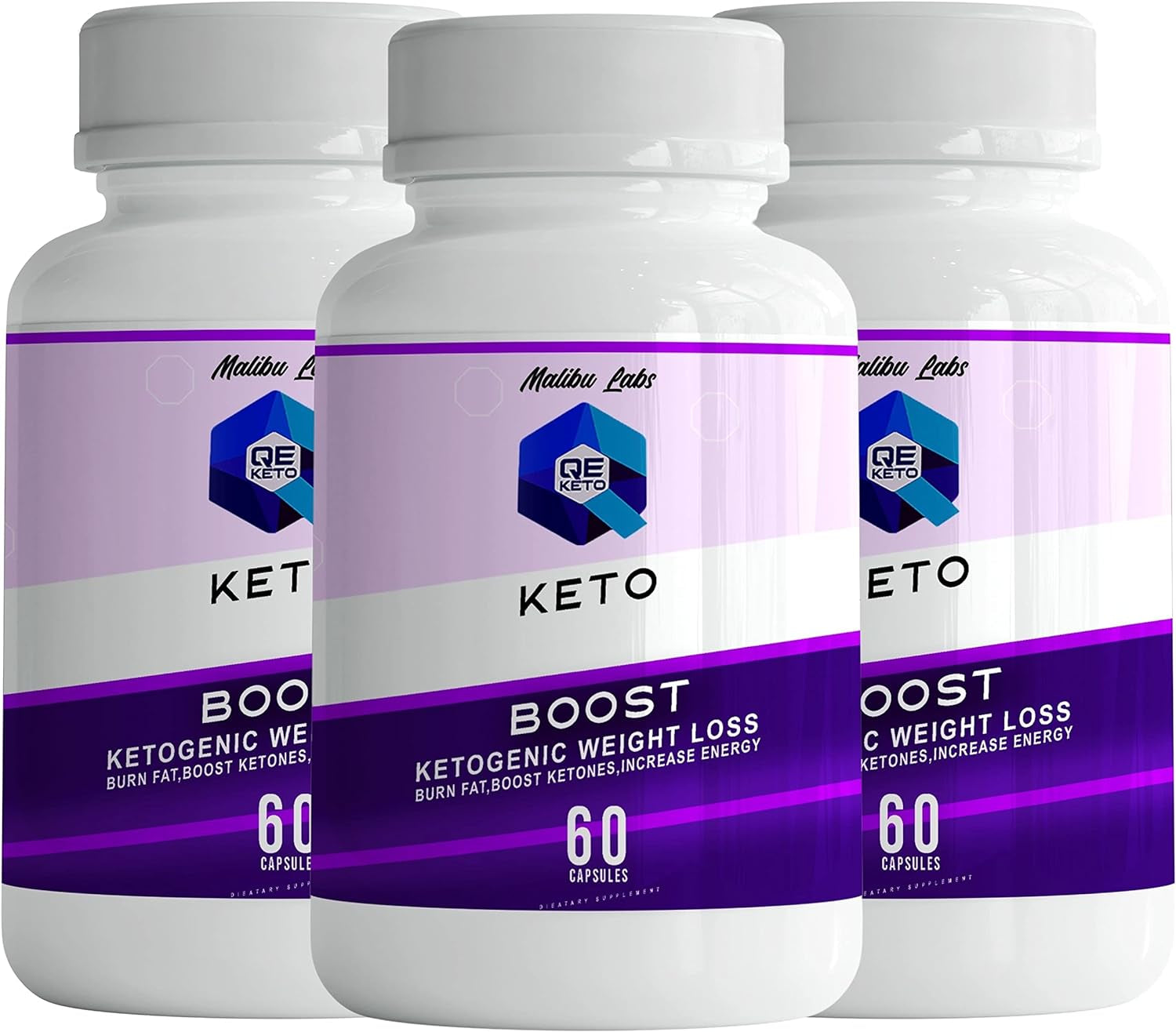 (3 Pack) QE Boost Keto, Advanced Formula, Made in the USA, (3 Bottle Pack), 90 Day Supply