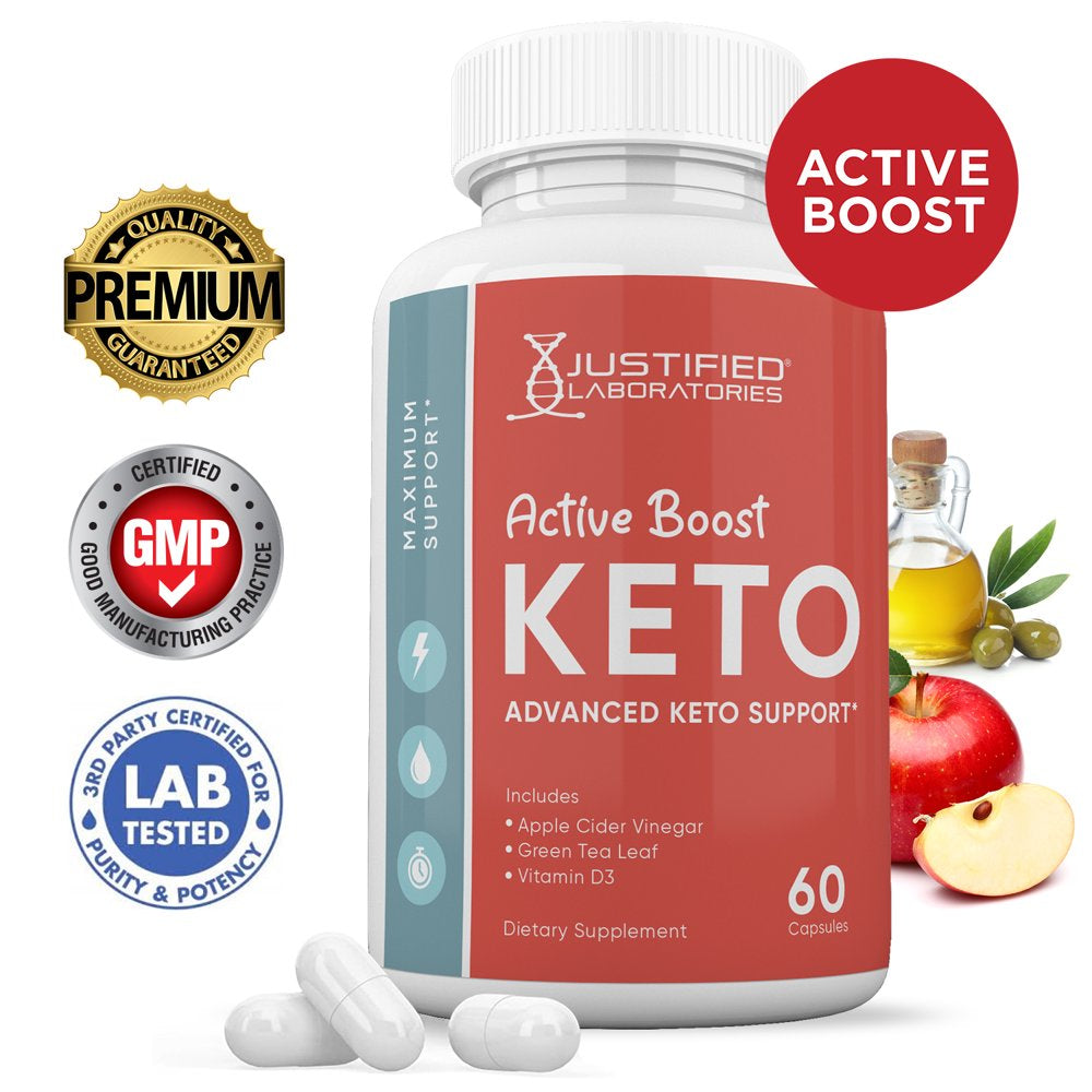 Active Boost Keto ACV Pills 1275Mg Alternative to Gummies Dietary Supplement 60 Capsules