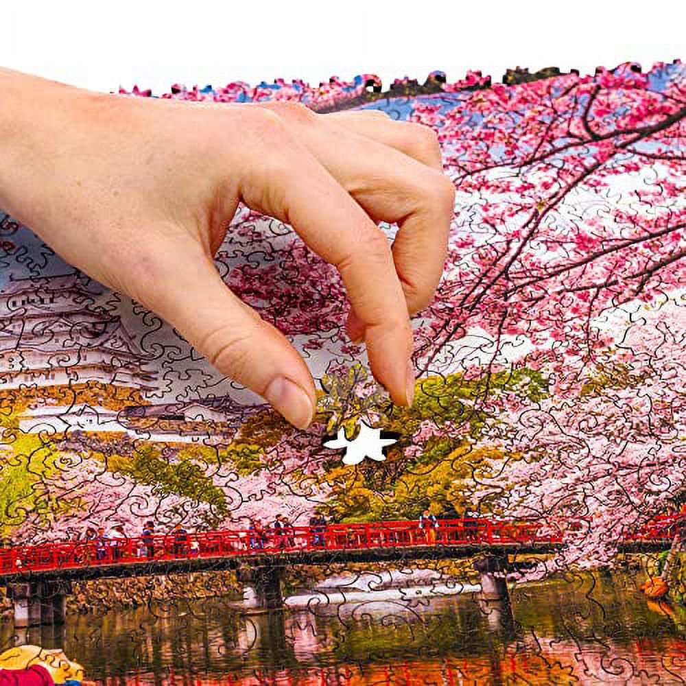 WOOSAIC Wooden Jigsaw Puzzle Sakura 1000 Pieces Nature